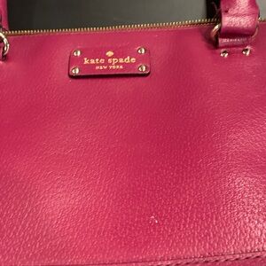 Kate Spade Fuchsia Leather Shoulder Bag